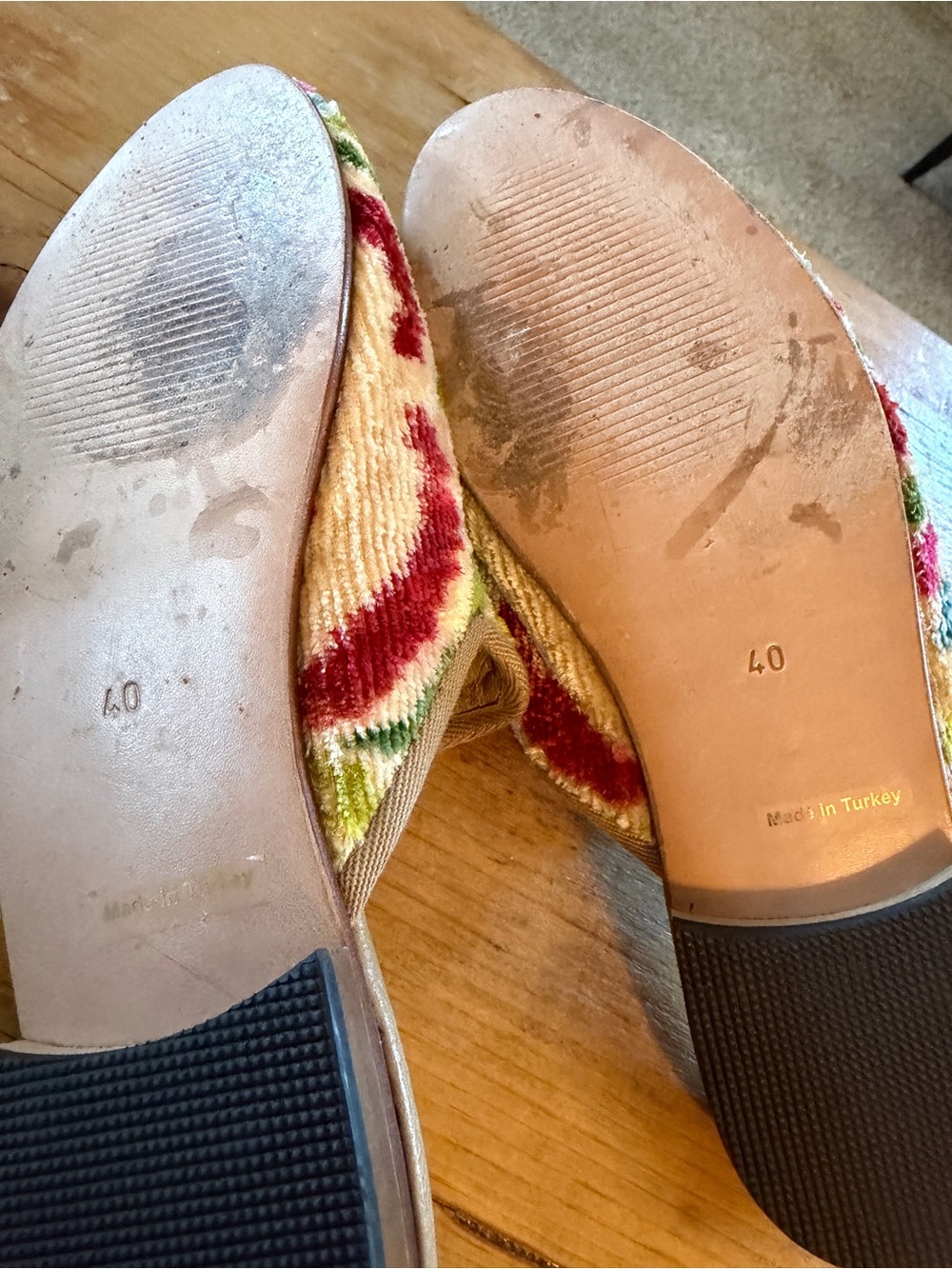 Women’s Tie Dye Chenille Slip-On Mules - Multi - Picture 3 of 4